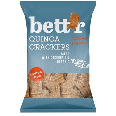 Crackers cu quinoa si boia (fara gluten) BIO Bettr - 100 g imagine produs 2021 Dried Fruits